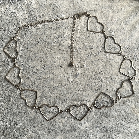 None Accessories - Women’s🤠 Metal ❤️Heart Hipster Chain Belt